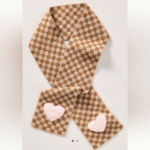 Anthropologie Maeve Icon Skinny Knit Scarf | Heart | NWT